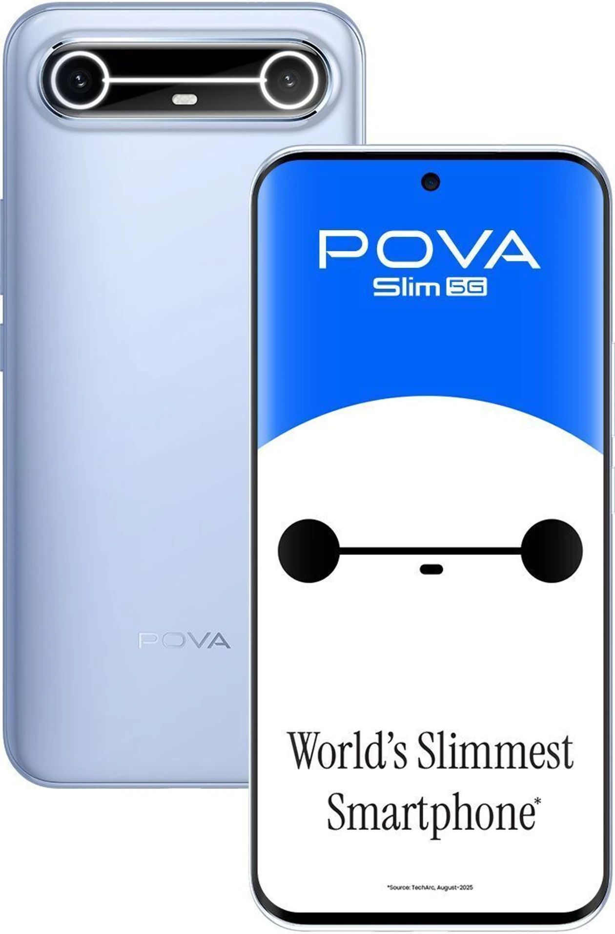 Tecno Pova Slim 5G (Sky Blue, 128 GB) (8 GB RAM) — New