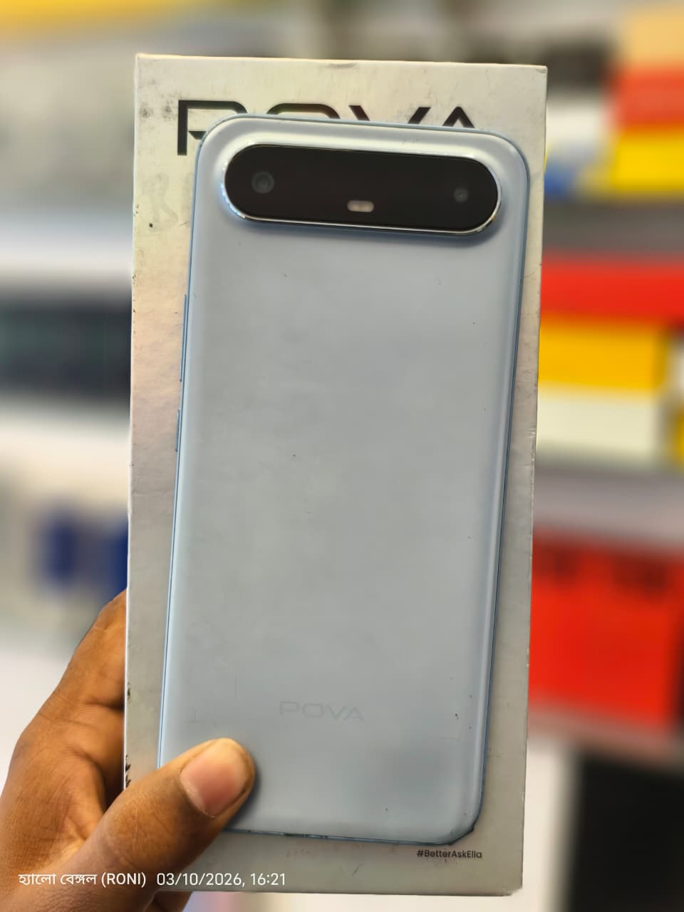 Tecno Tecno Pova Slim 5G Sky Blue  (128 GB Storage, 8 GB RAM) — Used
