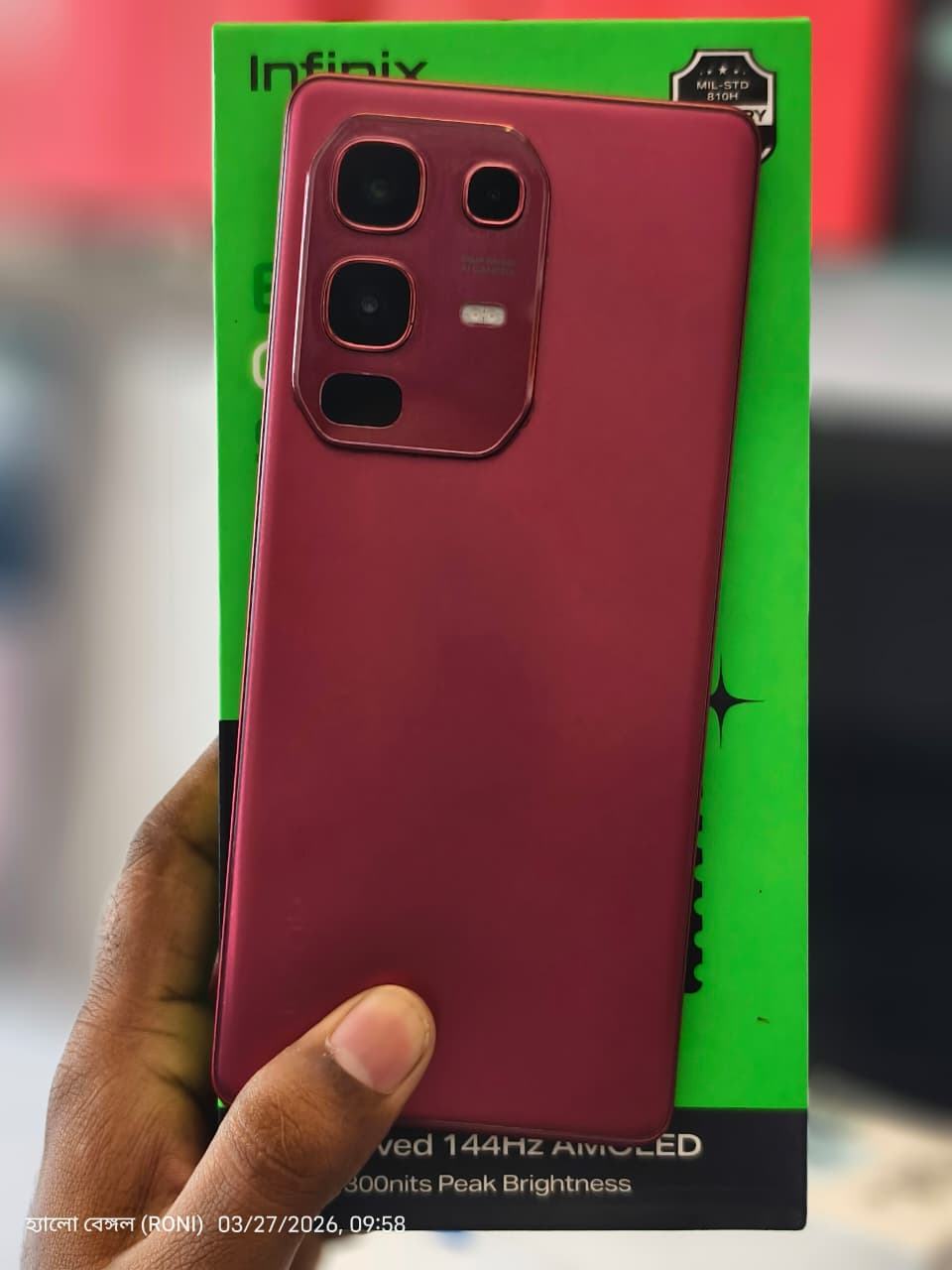 Infinix Infinix Note 50s 5G+ 45W Charger In the Box & AI (Burgundy Red, 256 GB) (8 GB RAM) — Used