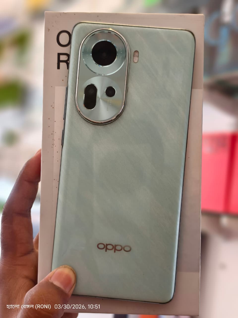 Oppo OPPO Reno11 5G (Wave Green, 128 GB) (8 GB RAM) — Used