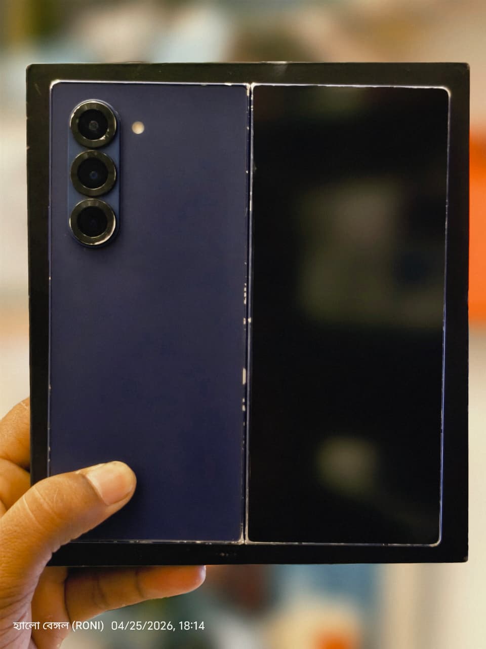Samsung Samsung Galaxy Z Fold6 5G (Navy, 256 GB) (12 GB RAM) — Used