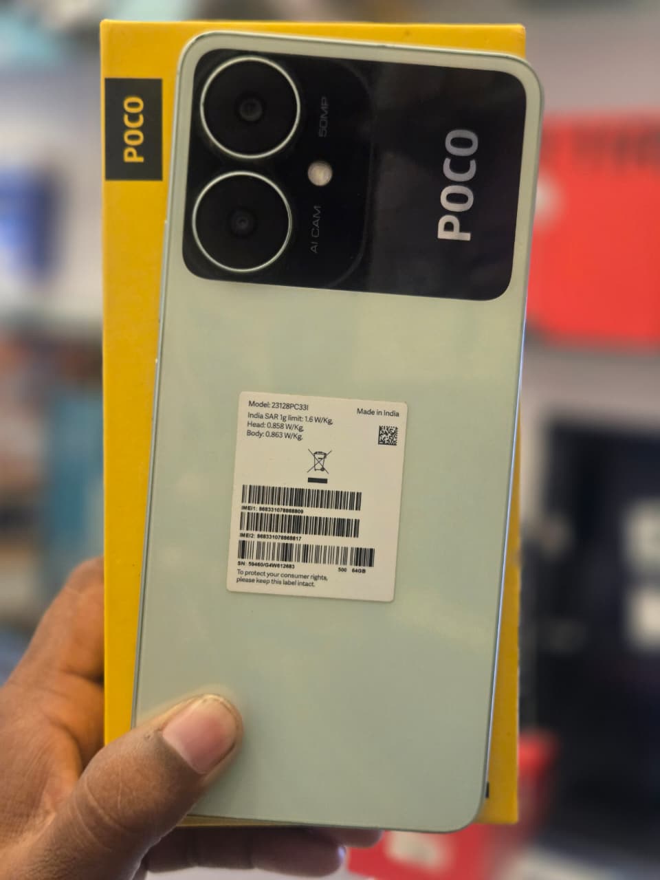 Poco POCO M6 5G (Polaris Green, 64 GB) (4 GB RAM) — New